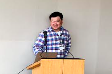 Dr. Harry Liu, Alibaba, begins his talk on 'Traffic Engineering with Forward Fault Correction' at the Workshop on Foundations of Routing in Ithaca, NY on June 19-20, 2019